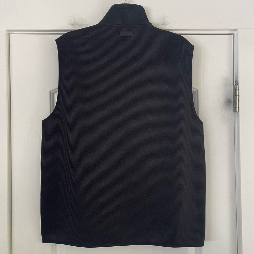 Perry Ellis Stretch Full-Zip Fleece Vest Black - XL - Picture 4 of 5